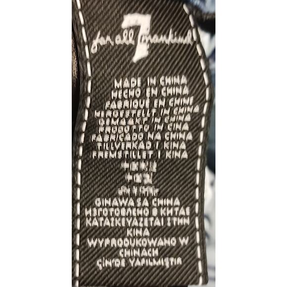 Women's 7 for all Mankind Ankle Skinny Jeans Size 25 Faded 25Wx26L - Picture 12 of 13